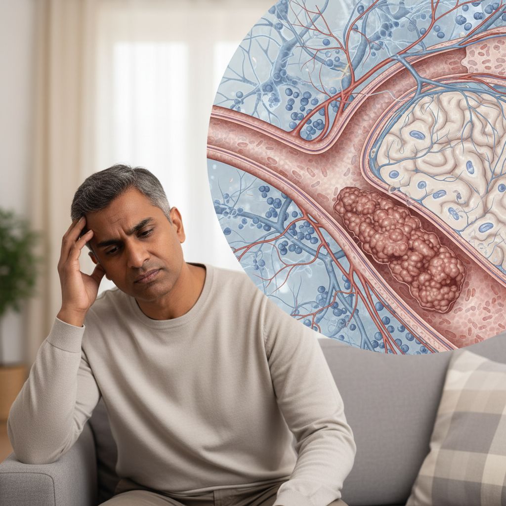 Acidente vascular cerebral isquêmico devido a estado de hipercoagulabilidade