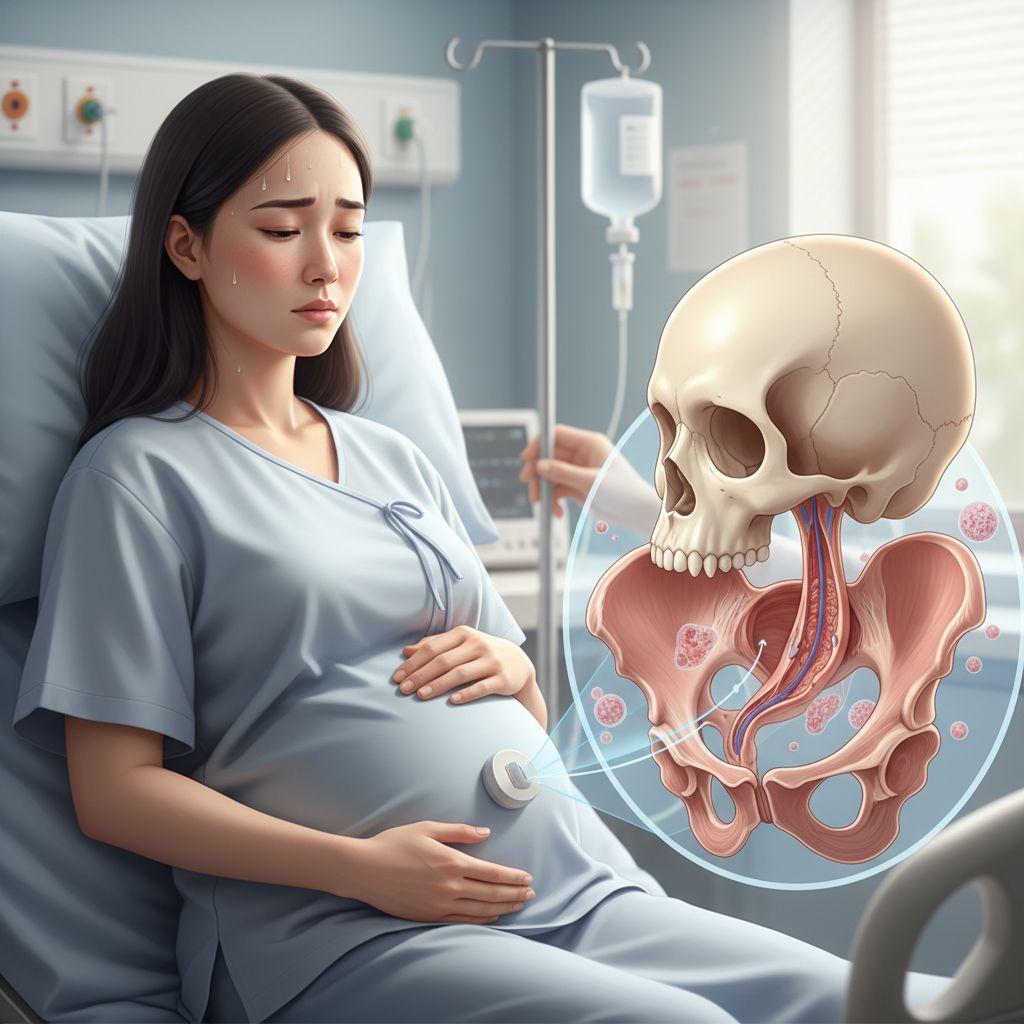 Assistência prestada à mãe por uma desproporção de origem mista, materna e fetal