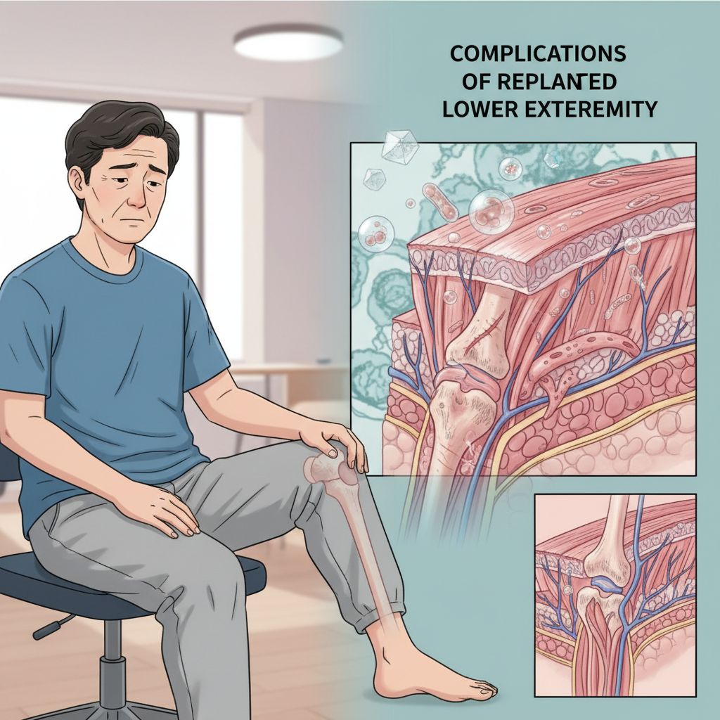 Complicações da extremidade inferior reimplantada