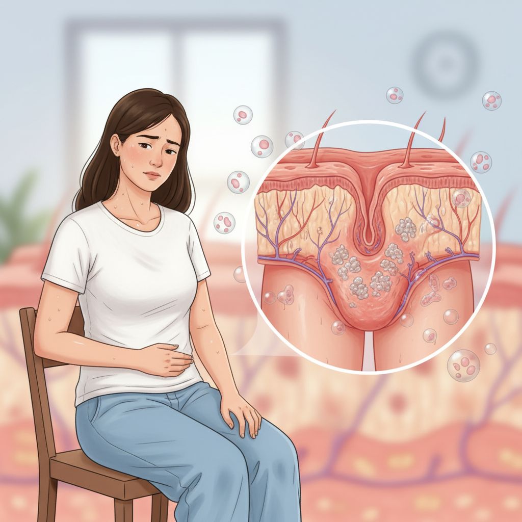 Dermatite ou eczema da genitália feminina