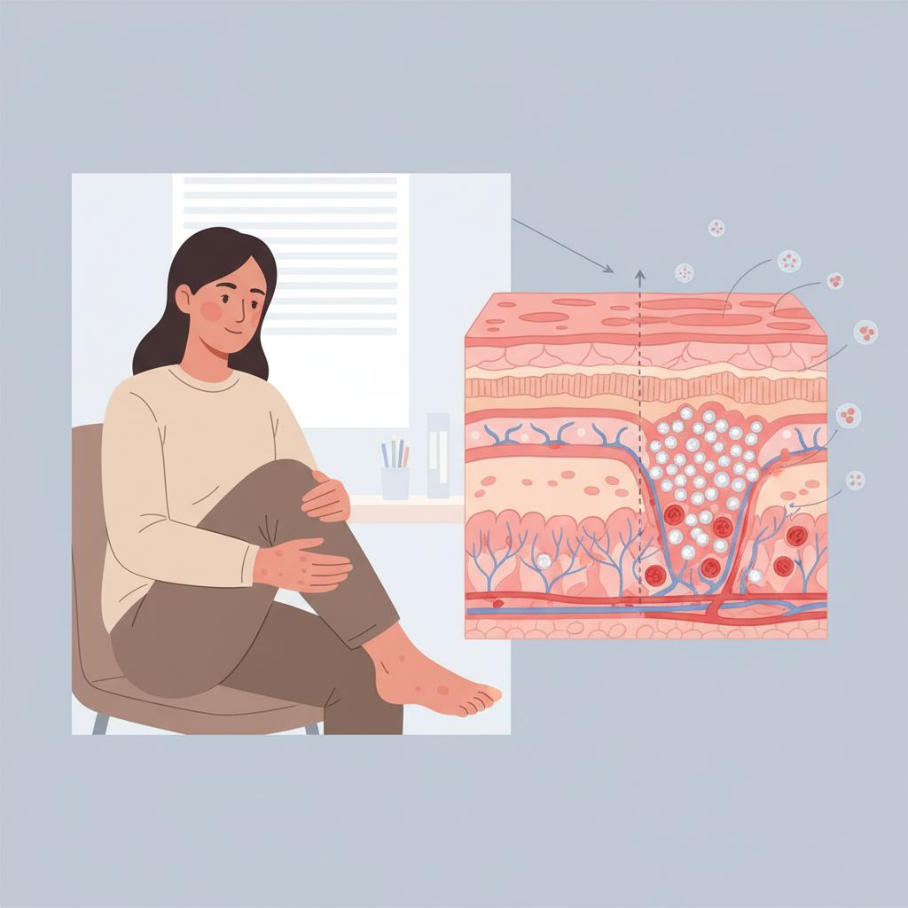 Dermatite ou eczema de mãos e pés