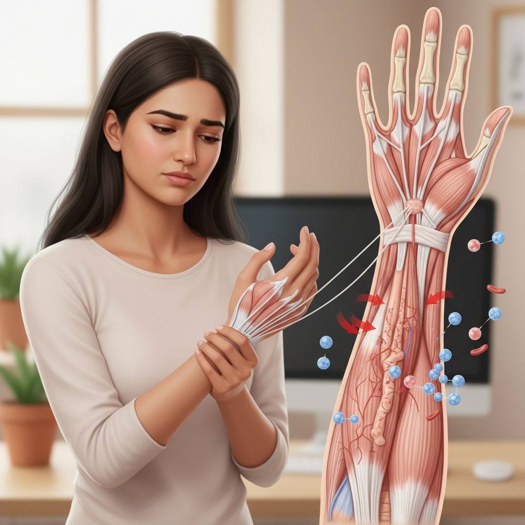 Distensão ou entorse do músculo, fáscia ou tendão extensor de outro dedo da mão ao nível do antebraço