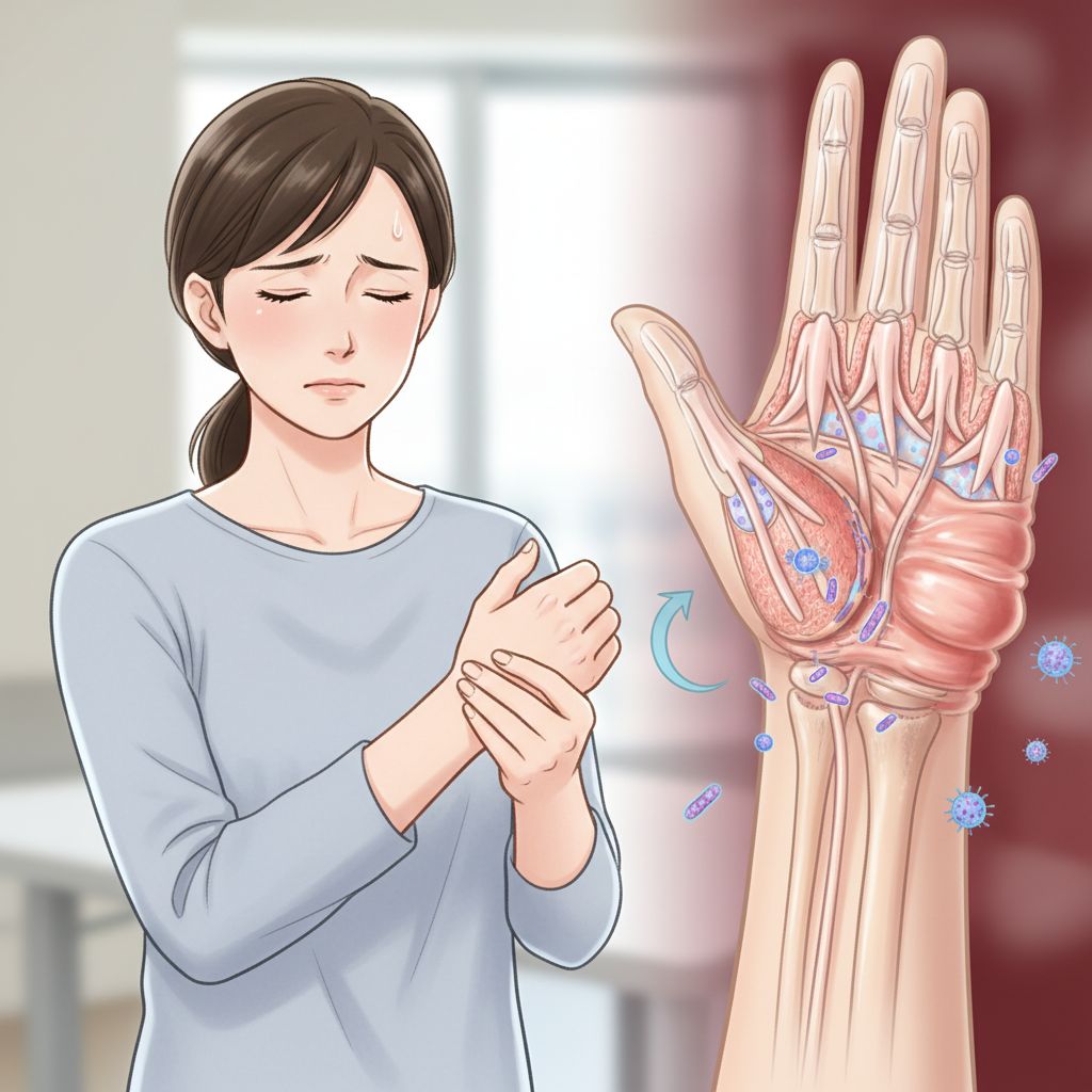 Distensão ou entorse do músculo, fáscia ou tendão extensor do polegar ao nível do punho ou mão