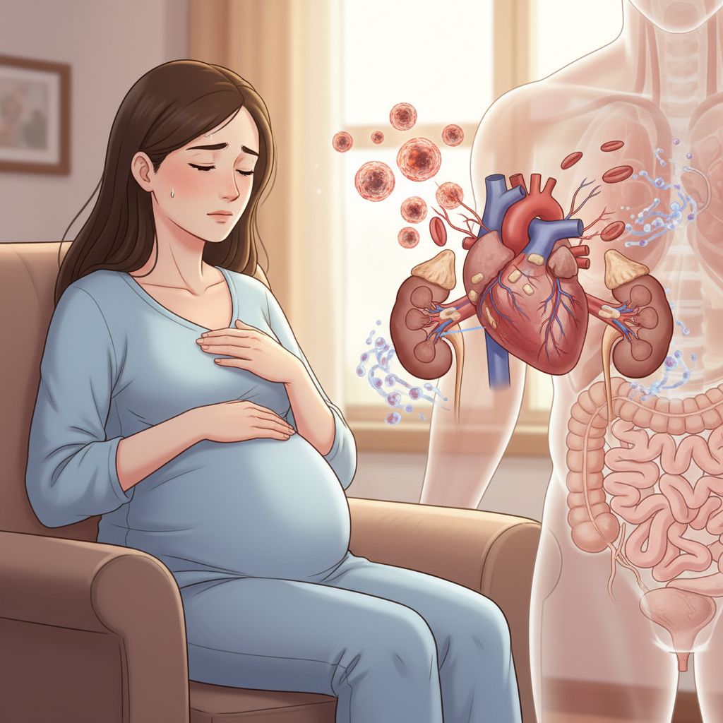 Doença cardíaca e renal hipertensiva preexistentes complicando a gravidez, o parto ou o puerpério