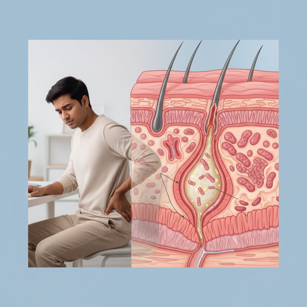Doença pilonidal sacrococcígea, não especificada