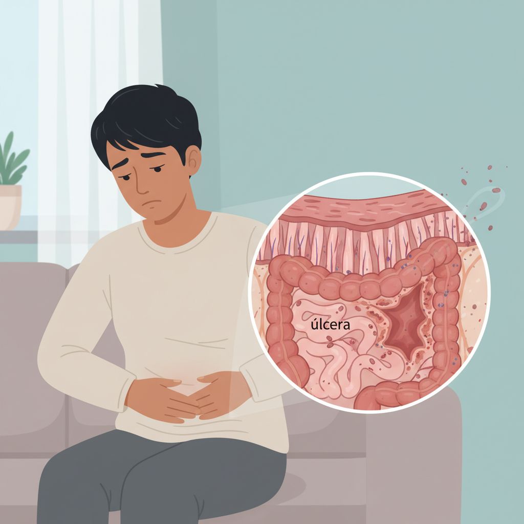Enterite ou úlcera de intestino delgado devida a trauma