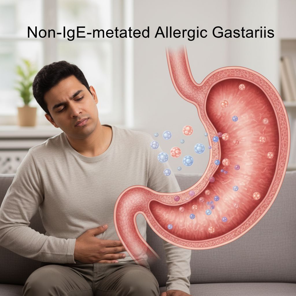 Gastrite alérgica devida a hipersensibilidade não mediada por IgE