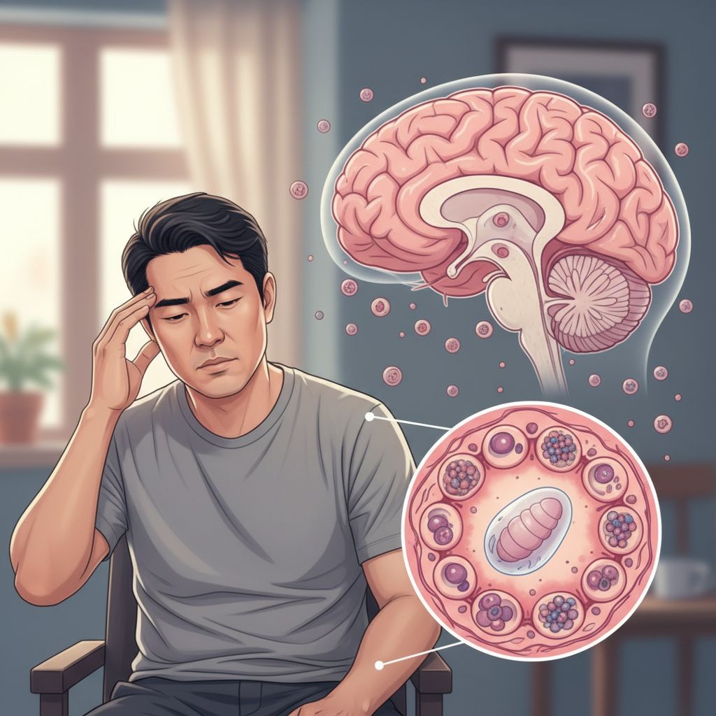 Granuloma intracerebral parasitário