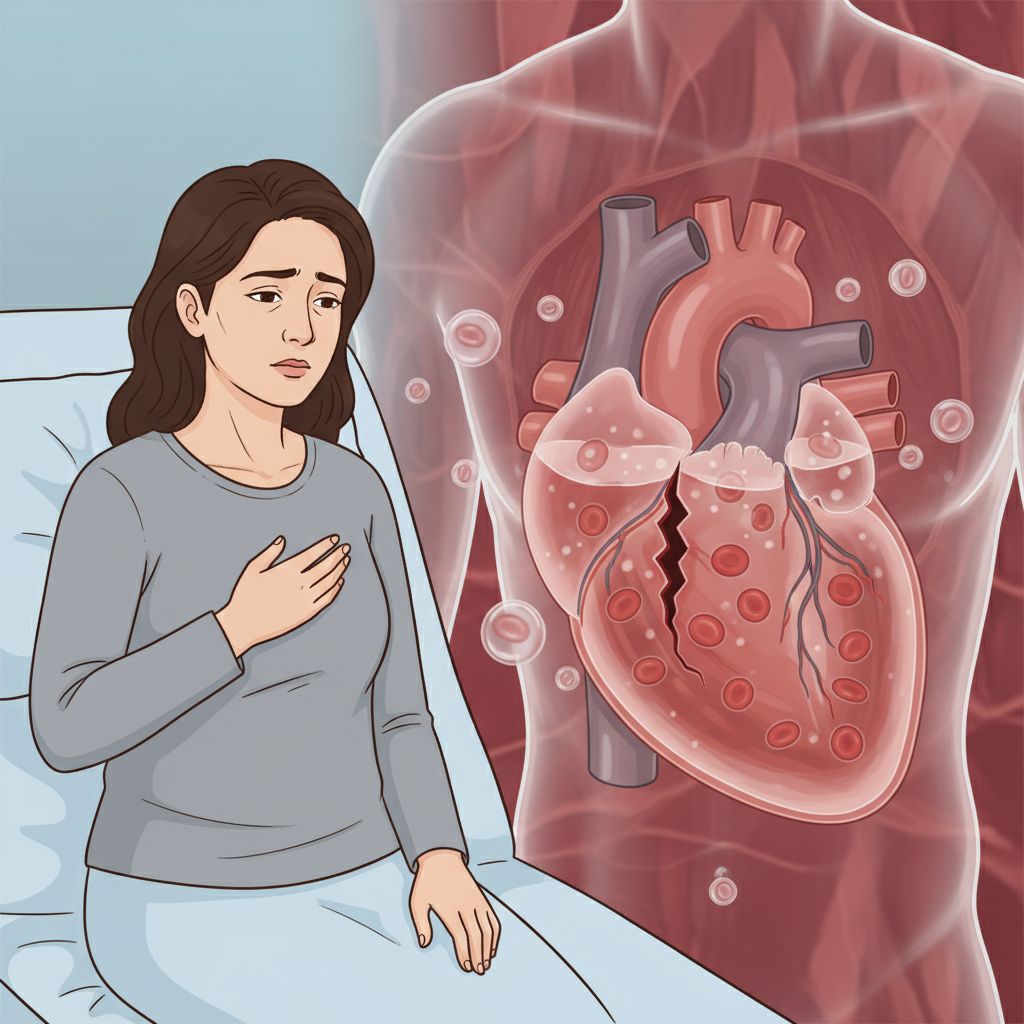 Laceração maior do coração com hemopericárdio