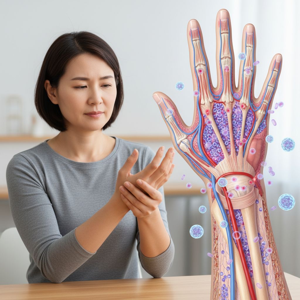 Lesão do músculo, fáscia ou tendão extensor de outro dedo da mão ao nível do punho ou mão