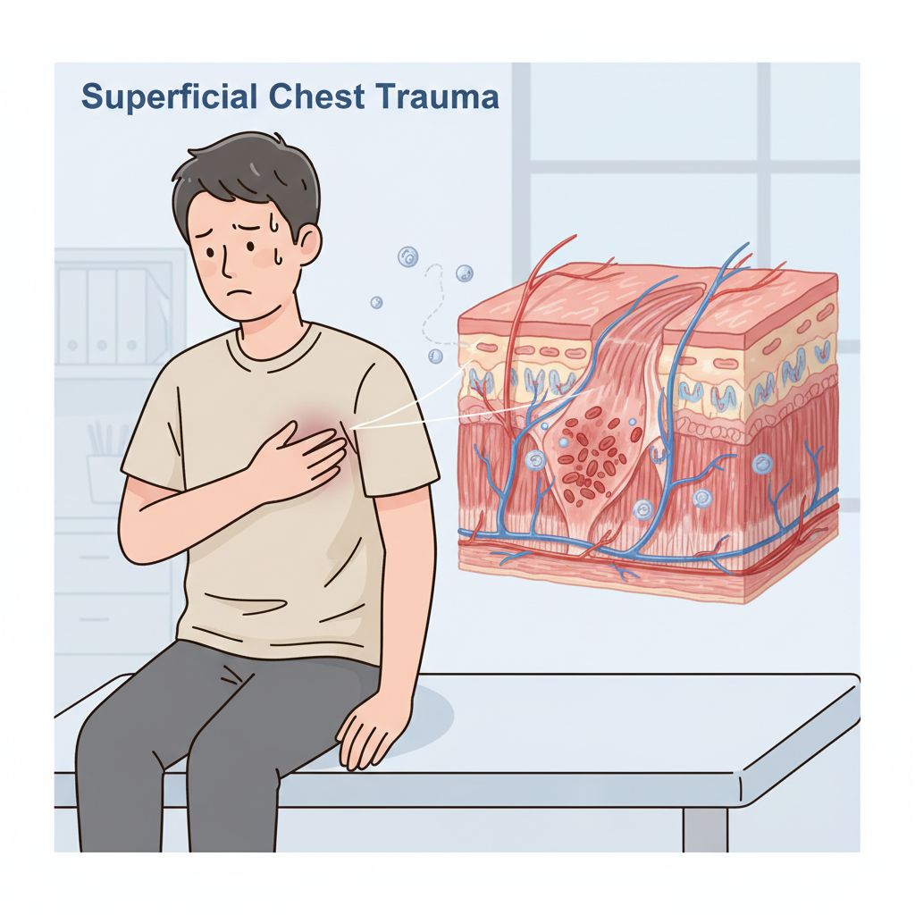 O que é Traumatismo superficial do tórax e como tratar?